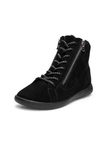 VITAFORM Softnubuk Stiefeletten in schwarz