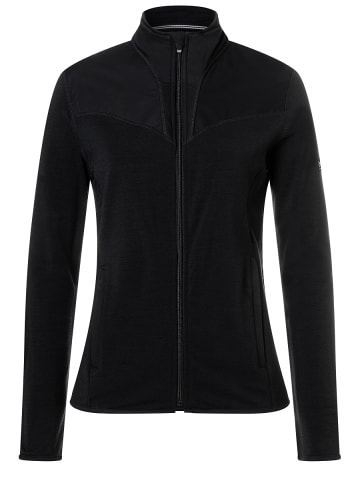 super.natural Merino Jacke in schwarz