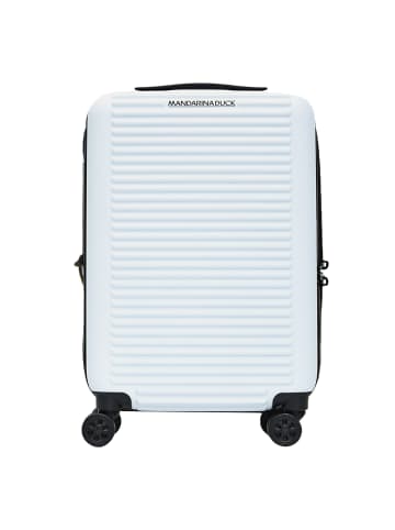 Mandarina Duck Tank Case 4 Rollen Kabinentrolley S 55 cm mit Dehnfalte in optical white