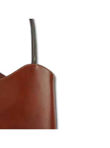 Florence Florence Schultertasche, Rucksack Leder braun ca. 28cm