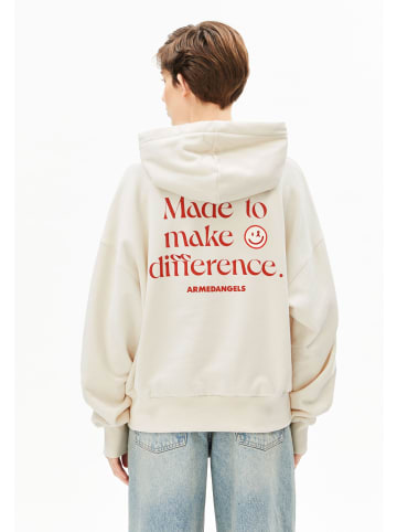 armedangels Kapuzenpullover in beige bordeaux - 0001