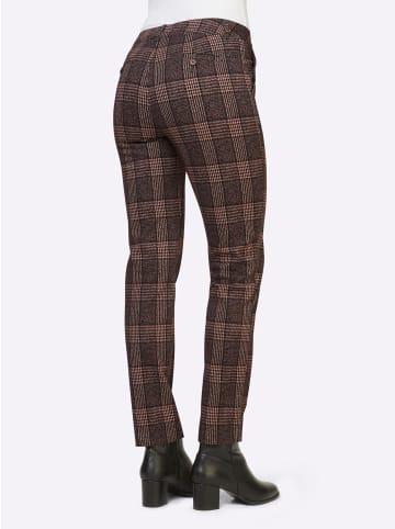 Heine Jeans in braun-schwarz-kariert