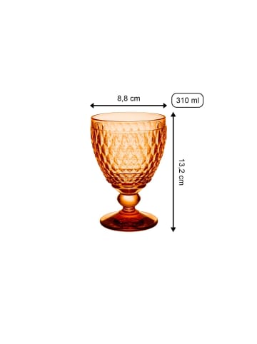 Villeroy & Boch Rotweinglas Boston Coloured 310 ml in Apricot