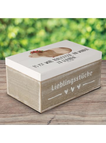 Mr. & Mrs. Panda Kiste Meerschweinchen Weisheit mit Spruch in Weiß