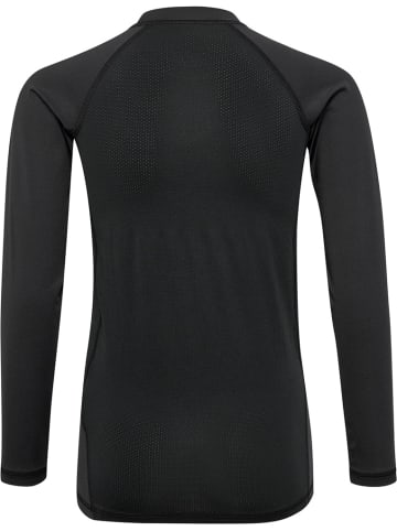 Hummel Kinder Sportshirt "Hmlbl Performance Tee L/S Kids" in Schwarz