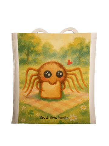 Mr. & Mrs. Panda Uni Tasche Spinne Agathe Sandwich Design ohne S... in Weiß