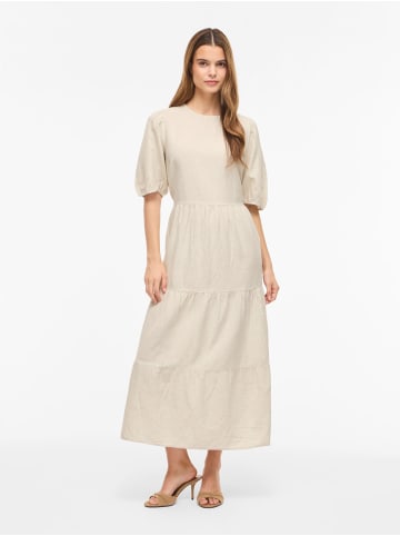 Vila Maxikleid in Super Light Natural Melan