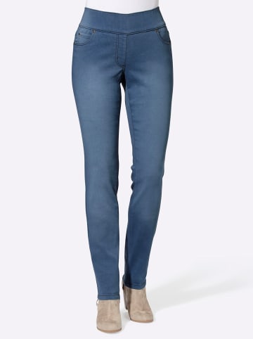 WITT WEIDEN 5-Pocket-Jeans in blue-bleached