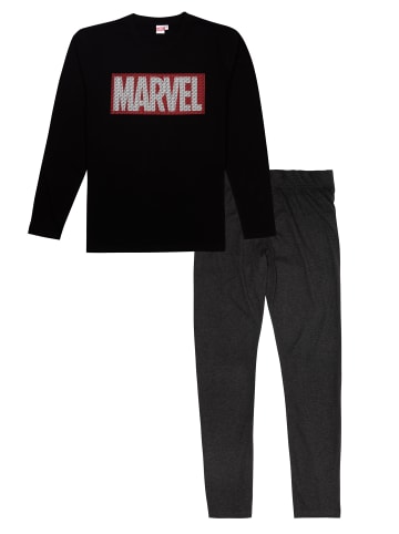 United Labels Marvel Schlafanzug  Langarm in schwarz