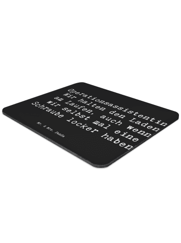 Mr. & Mrs. Panda Mouse Pad Spruch Operationsassistentin Heldin m... in Schwarz