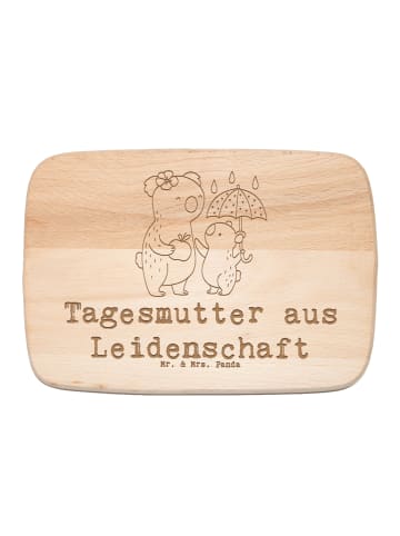 Mr. & Mrs. Panda Hackbrett Tagesmutter Leidenschaft mit Spruch in Transparent