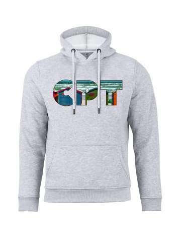 Cotton Prime® Skyline Hoodie "Kapstadt" - Weltenbummler Kollektion in Grau-Melange