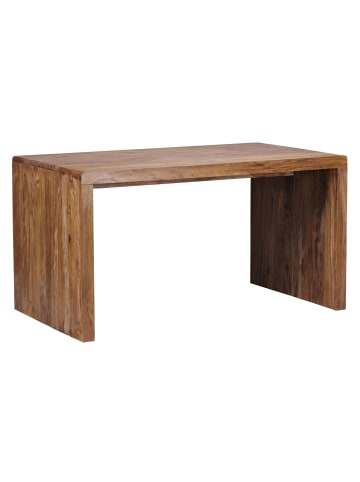 KADIMA DESIGN Schreibtisch BOHA Massiv-Holz Computertisch 140 cm breit in Massivholz