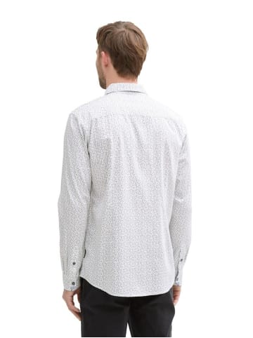 Tom Tailor Langarmhemd in white irregular design
