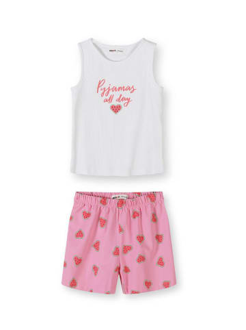 Minoti 2-er Pack Pyjama NOSPJ150 in weiß