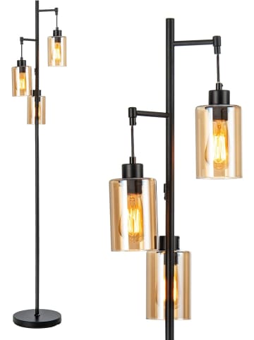 COSTWAY 164cm Standleuchte in Schwarz