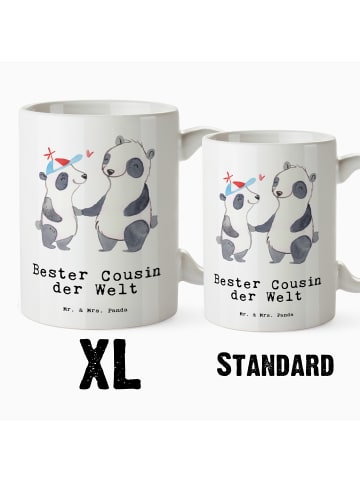 Mr. & Mrs. Panda Keramiktasse Panda Bester Cousin der Welt mit S... in Weiß