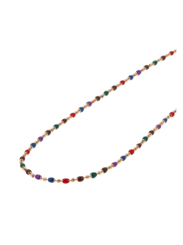 usha FESTIVAL Women Beads Necklace in Rose Gold Multicolor