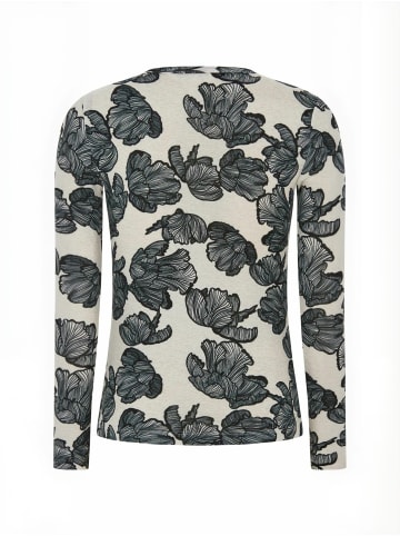 Soft Rebels T-Shirt SRRoman in 374 Flower Frill Arctic Wolf