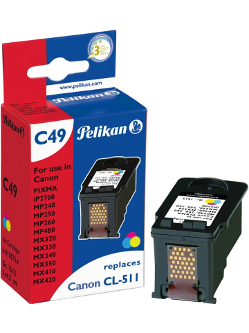 Pelikan Tintenpatrone kompatibel mit Canon Pixma MP240 (CL-511) farbig