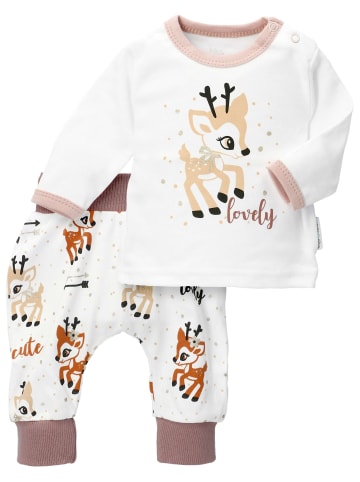 Baby Sweets 2tlg Set Shirt + Hose Lovely Deer in beige weiß