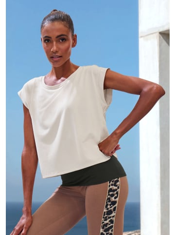 LASCANA ACTIVE Layershirt in beige, schwarz