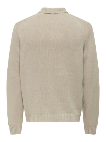 ONLY & SONS Strickjacke in Silver Lining 1