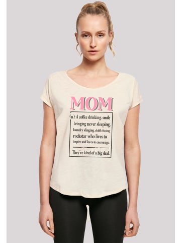 F4NT4STIC T-Shirt Muttertag Pink Unconditional Love Family in Whitesand