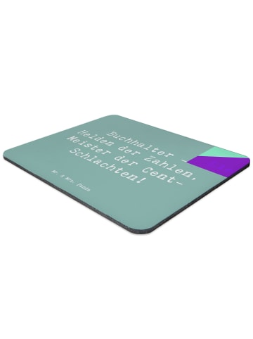 Mr. & Mrs. Panda Mauspad Spruch Buchhalter Helden mit Spruch in Meeresbrise