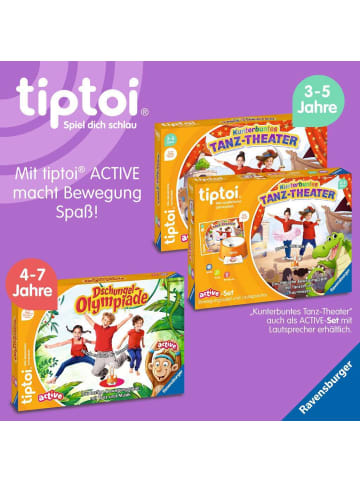 Ravensburger Aktionsspiel tiptoi® ACTIVE Mitmach-Abenteuer - ab 3 Jahre 3-5 Jahre in bunt