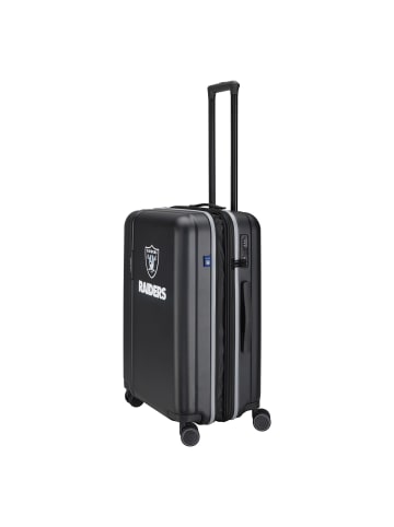 travelite travelite x NFL 4 Rollen Trolley M 67 cm mit Dehnfalte las vegas raiders