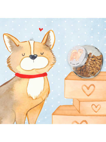 Mr. & Mrs. Panda Tierfutterbehälter Chow-Chow Moment ohne Spruch in Grau Pastell