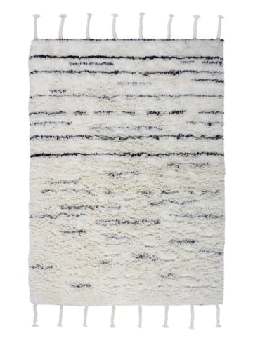 Kayoom Hochflor Teppich Casablanca 110 in natur - elfenbein - rechteckig