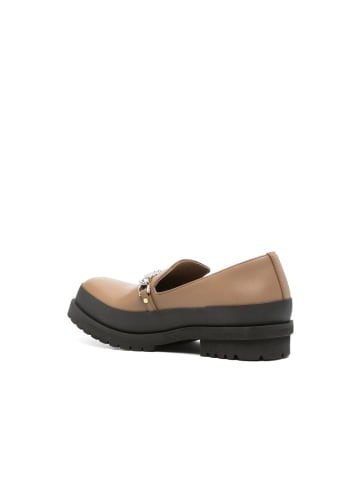 Stella McCartney Braun Vegan Leder Slip-On Loafer