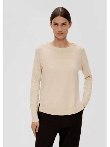 s.Oliver BLACK LABEL Strickpullover langarm in Beige