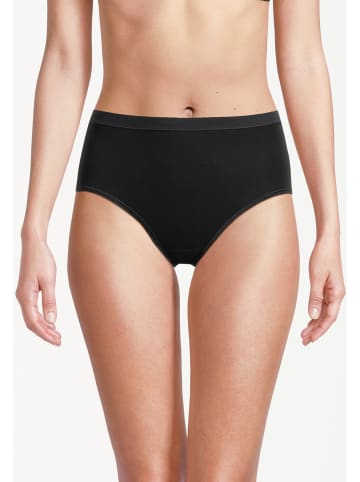 Conta Maxi Slip Feinripp in Schwarz / dunkelblau