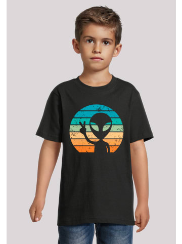 F4NT4STIC T-Shirt Alien Piece Sonnenuntergang in schwarz