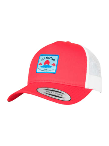 F4NT4STIC Trucker Cap Fuji Mountain in red-white