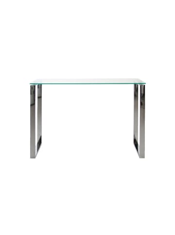 ebuy24 Konsolentisch  Kate Glas Weiß 110 x 40 cm