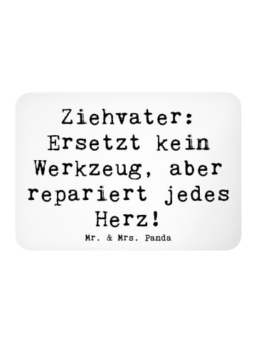 Mr. & Mrs. Panda Magnet Spruch Ziehvater Herzreparatur mit Spruch in Weiß