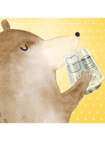 Mr. & Mrs. Panda Wasserglas Toast Marmelade mit Spruch in Transparent