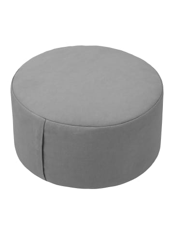 relaxdays Meditationskissen  in Grau - (H)13 x Ø 33 cm