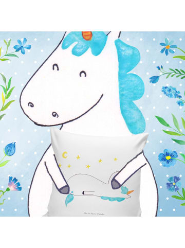 Mr. & Mrs. Panda Sofakissen Einhorn Sternenhimmel ohne Spruch in Weiß