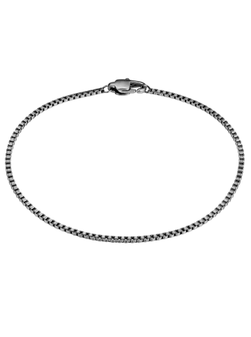 True Rebels Armband aus Edelstahl in gunmetal