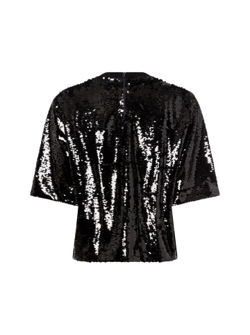 Marie Lund Paillettenshirt in schwarz