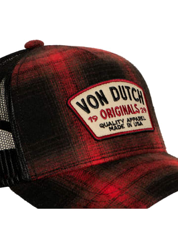 Von Dutch Baseball Cap Flanell in Rot
