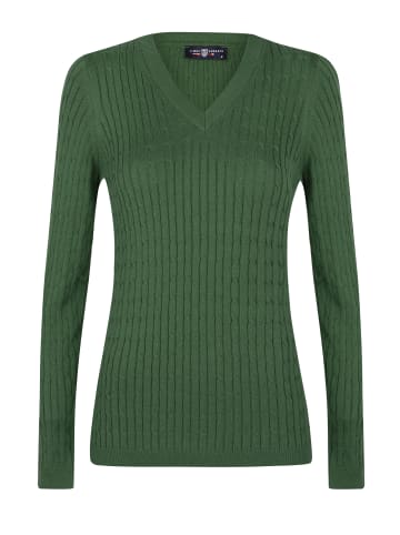 JIMMY SANDERS Pullover Mit V-Ausschnitt in Grün