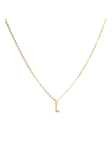 Luxenter Halskette Alphabet mit 18 Karat Gold-Finish – ALPHABET