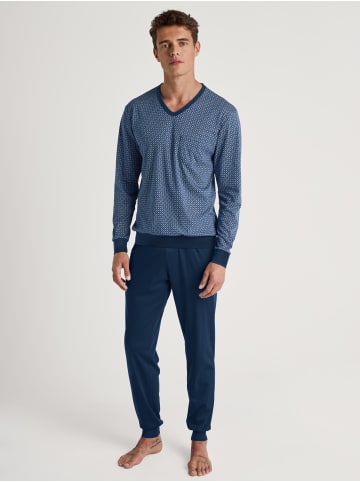 Calida Pyjama in pottery blue