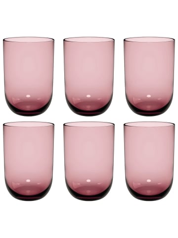 like. by Villeroy & Boch 6er Set Longdrinkbecher Like Glass 385 ml in Grape